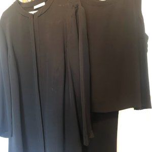 Vintage 3 pc black pants suit